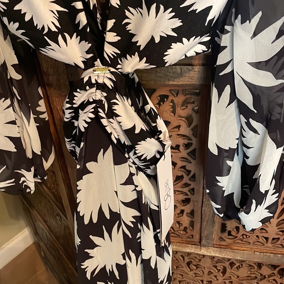 NWT NEW PatBO Dahlia Plunge Cut-Out Maxi Dress - Picture 4 of 5